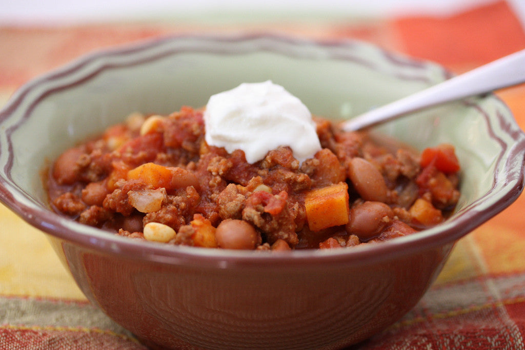 Beef and Sweet Potato Chili Freezer Meal