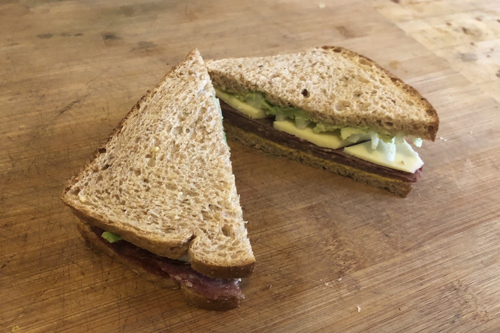 Sweet Bologna Sandwich with Einkorn Bread