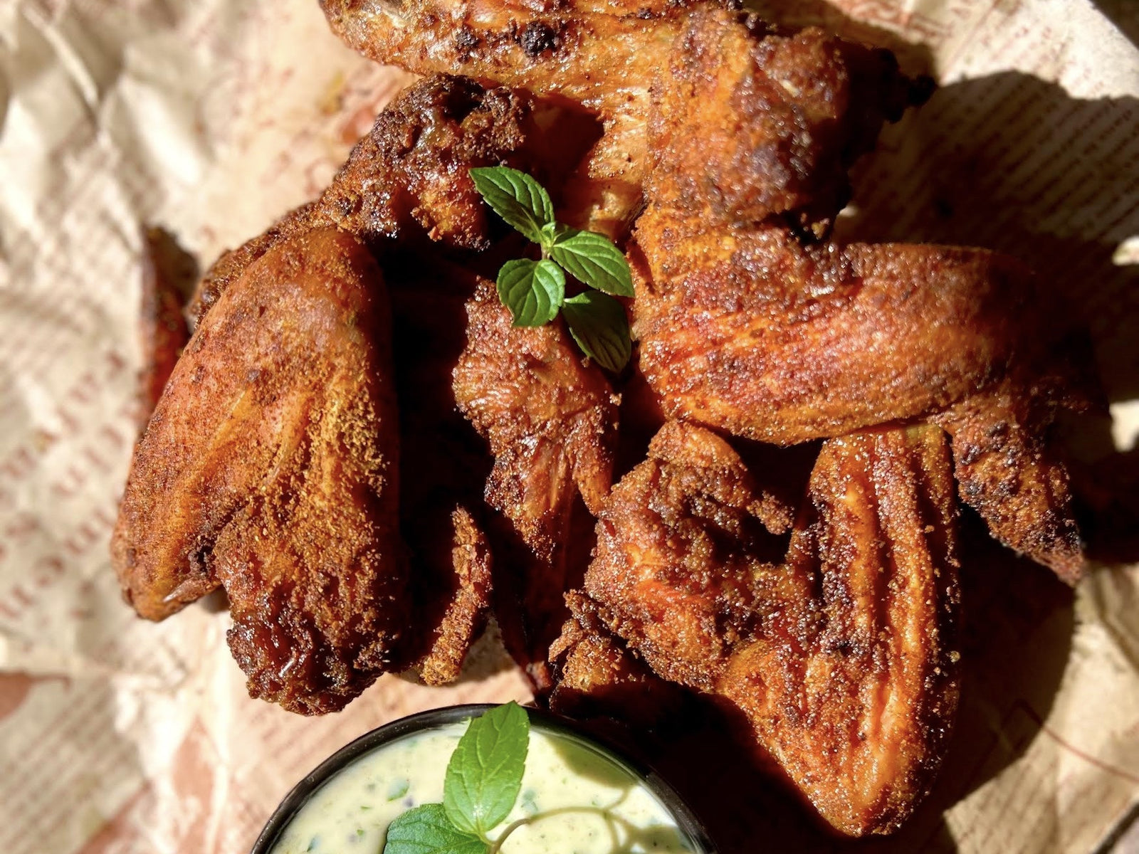 Crispy Curry Chicken Wings