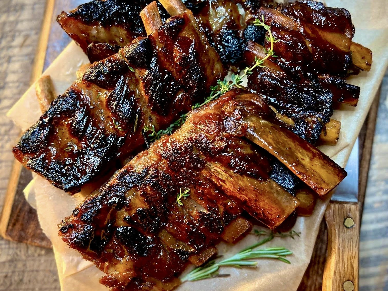 Apple Cider Maple Brined Pork Spare Ribs