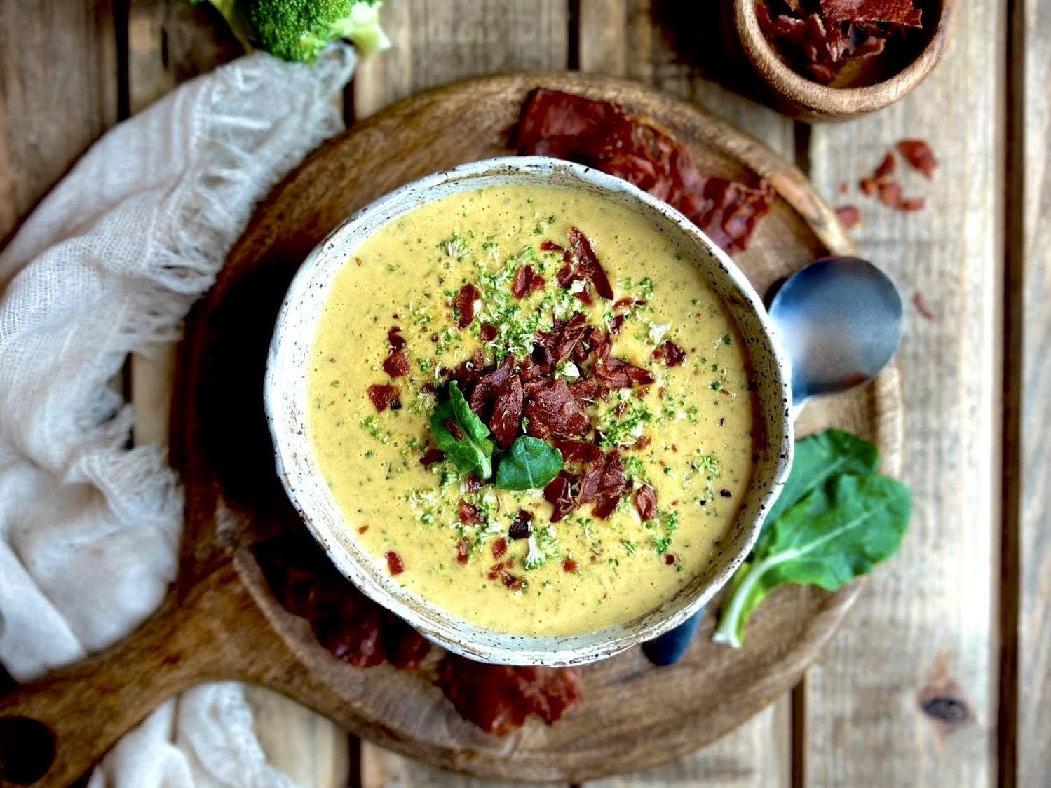 Broccoli Cheddar Soup with Turmeric and Lion's Mane Mushroom