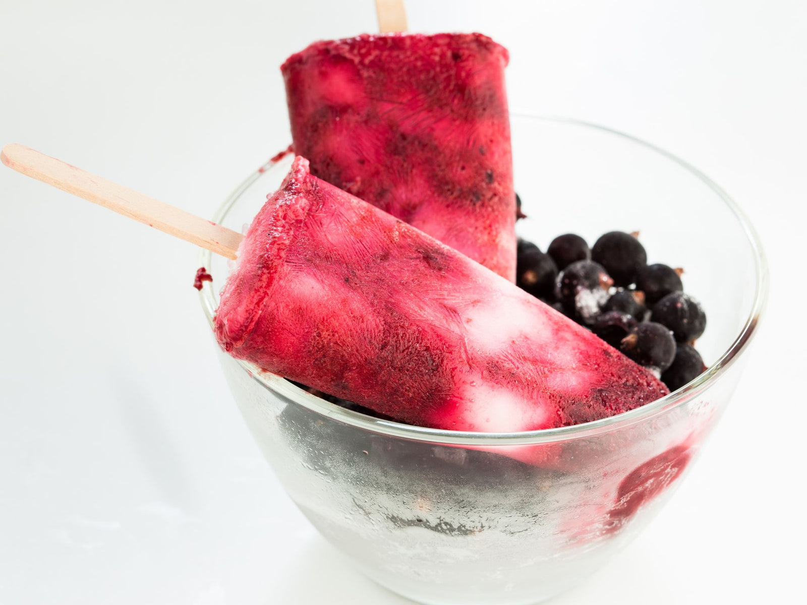 Probiotic Blueberry Yogurt Ice Pops