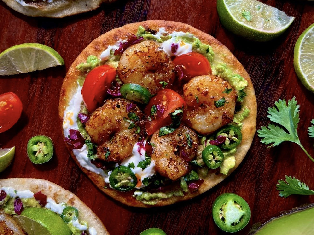 Mexican Shrimp Tostadas