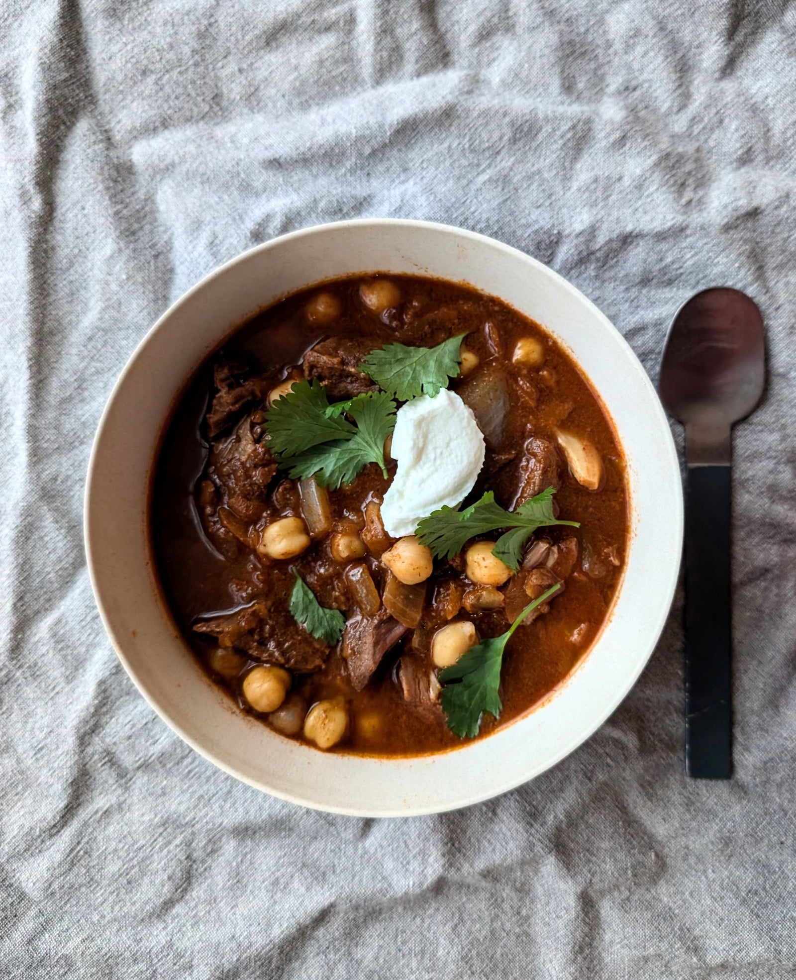 Brothy Beef & Chickpea Stew