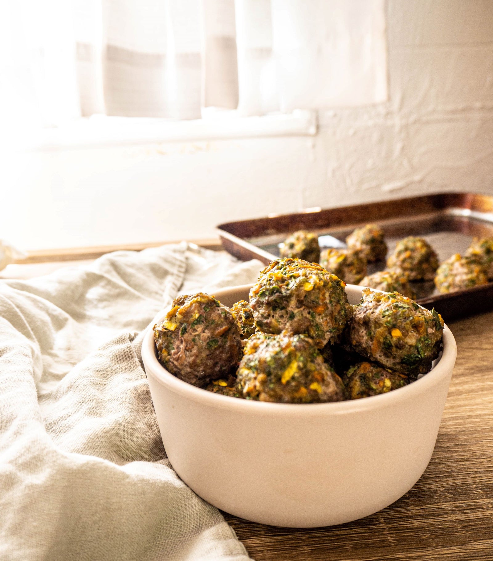 Veggie Loaded Pork Meatballs