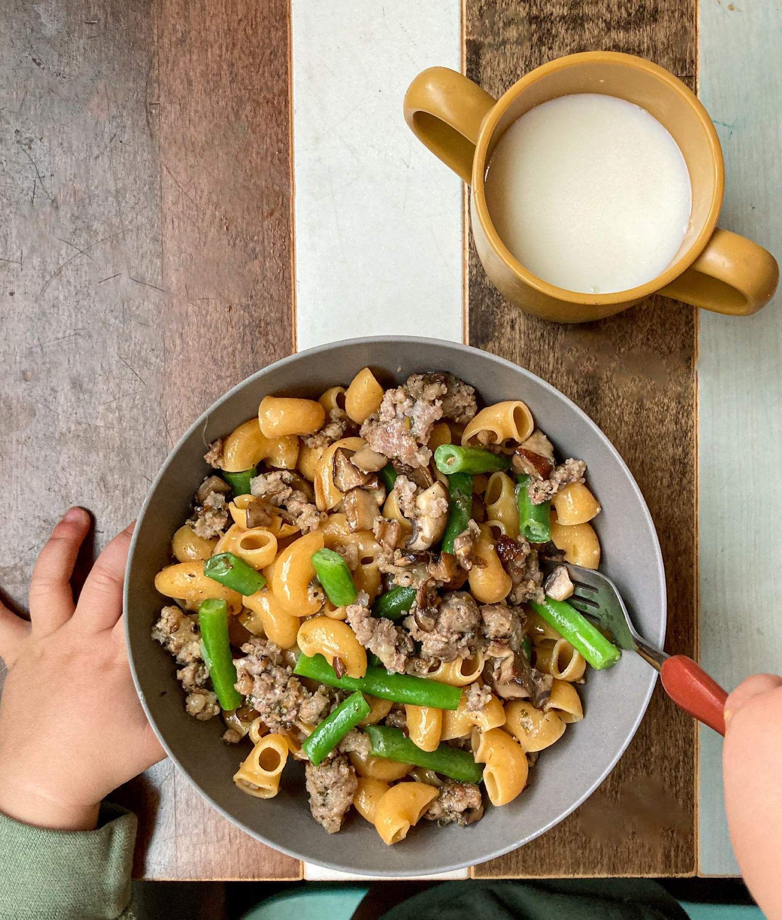 Simple Sausage & Mushroom Pasta