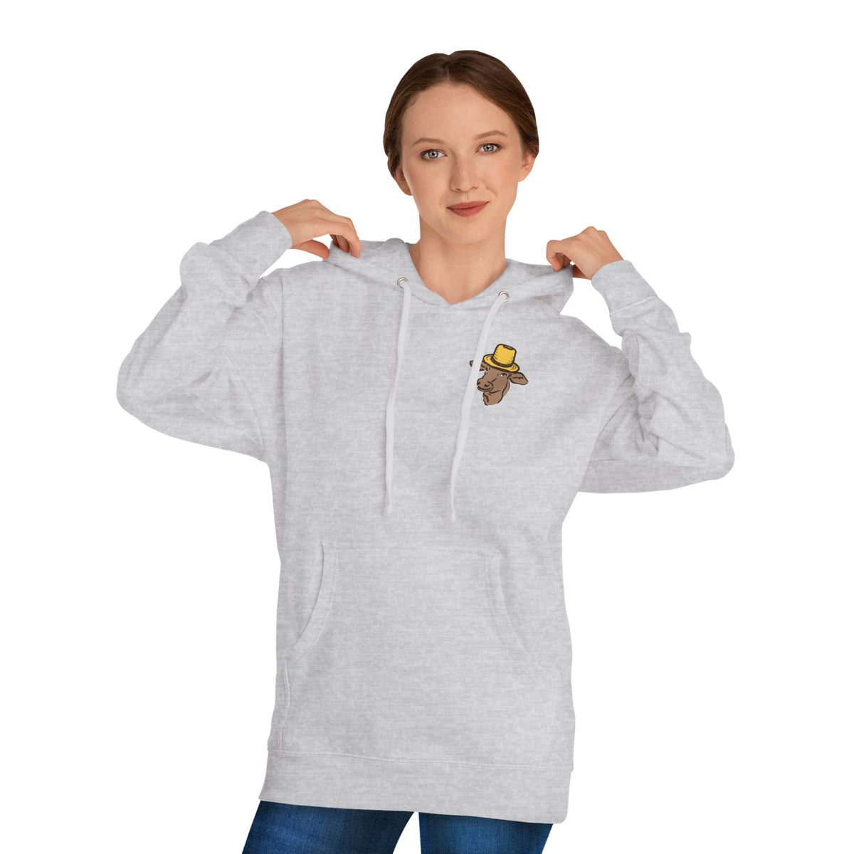Adult Hooded Sweatshirt - Miller's Bio Farm Logo + Goodbye Supermarket Hello Small Farm