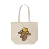 Canvas Shopping Tote - Miller's Bio Farm Logo + Goodbye Supermarket Hello Small Farm