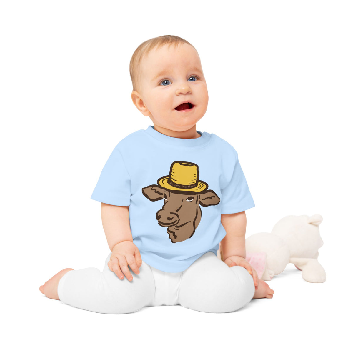 Baby Organic T-Shirt - Miller's Bio Farm Logo