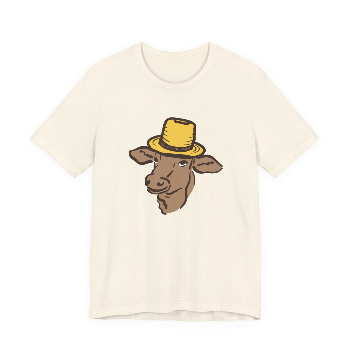 Adult Jersey Short Sleeve Tee - Miller's Bio Farm Logo