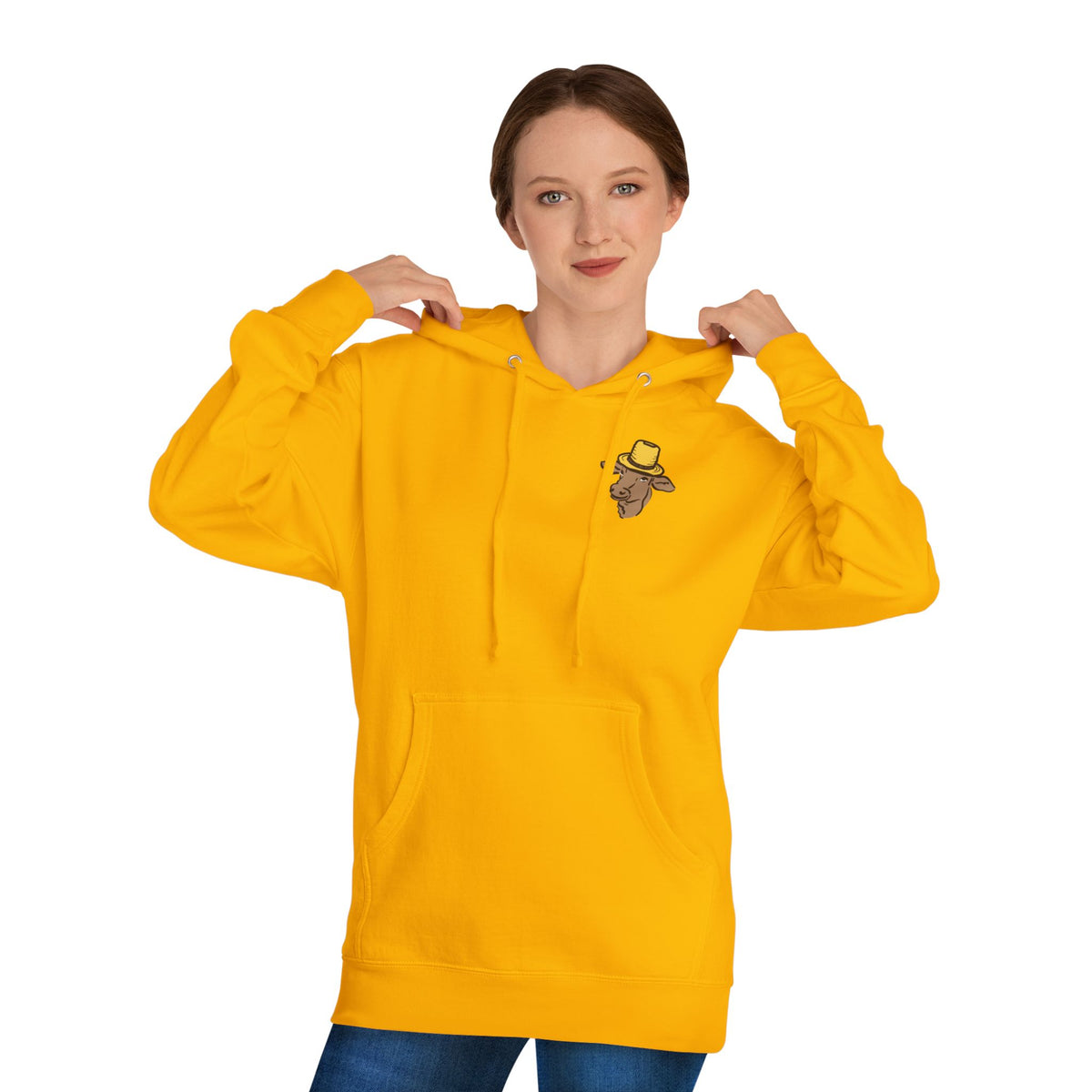 Adult Hooded Sweatshirt - Miller's Bio Farm Logo + Goodbye Supermarket Hello Small Farm