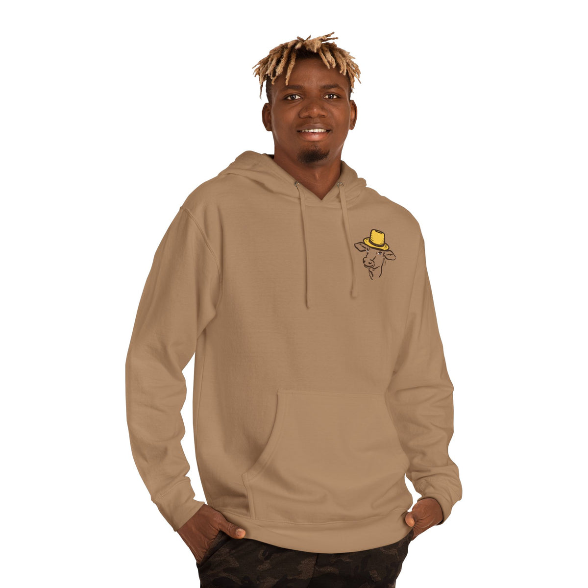 Adult Hooded Sweatshirt - Miller's Bio Farm Logo + Goodbye Supermarket Hello Small Farm