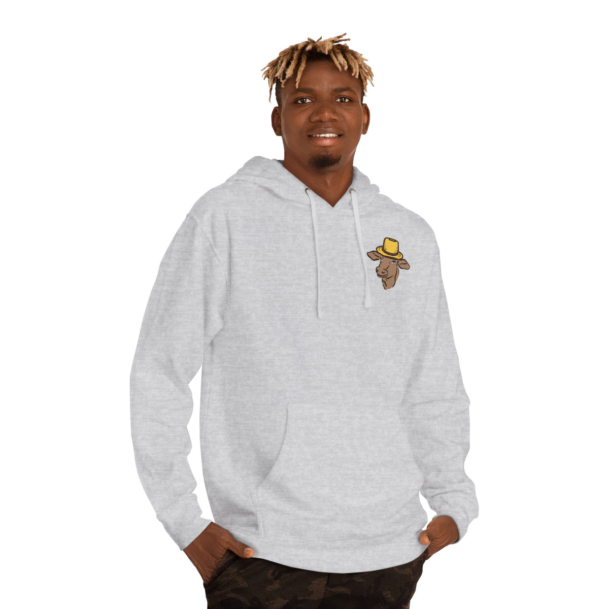 Adult Hooded Sweatshirt - Miller's Bio Farm Logo + Goodbye Supermarket Hello Small Farm