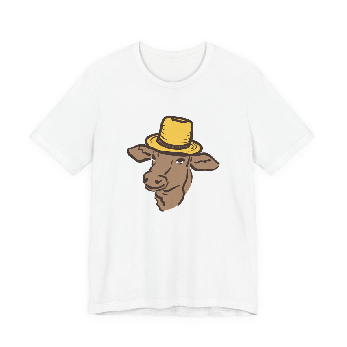 Adult Jersey Short Sleeve Tee - Miller's Bio Farm Logo