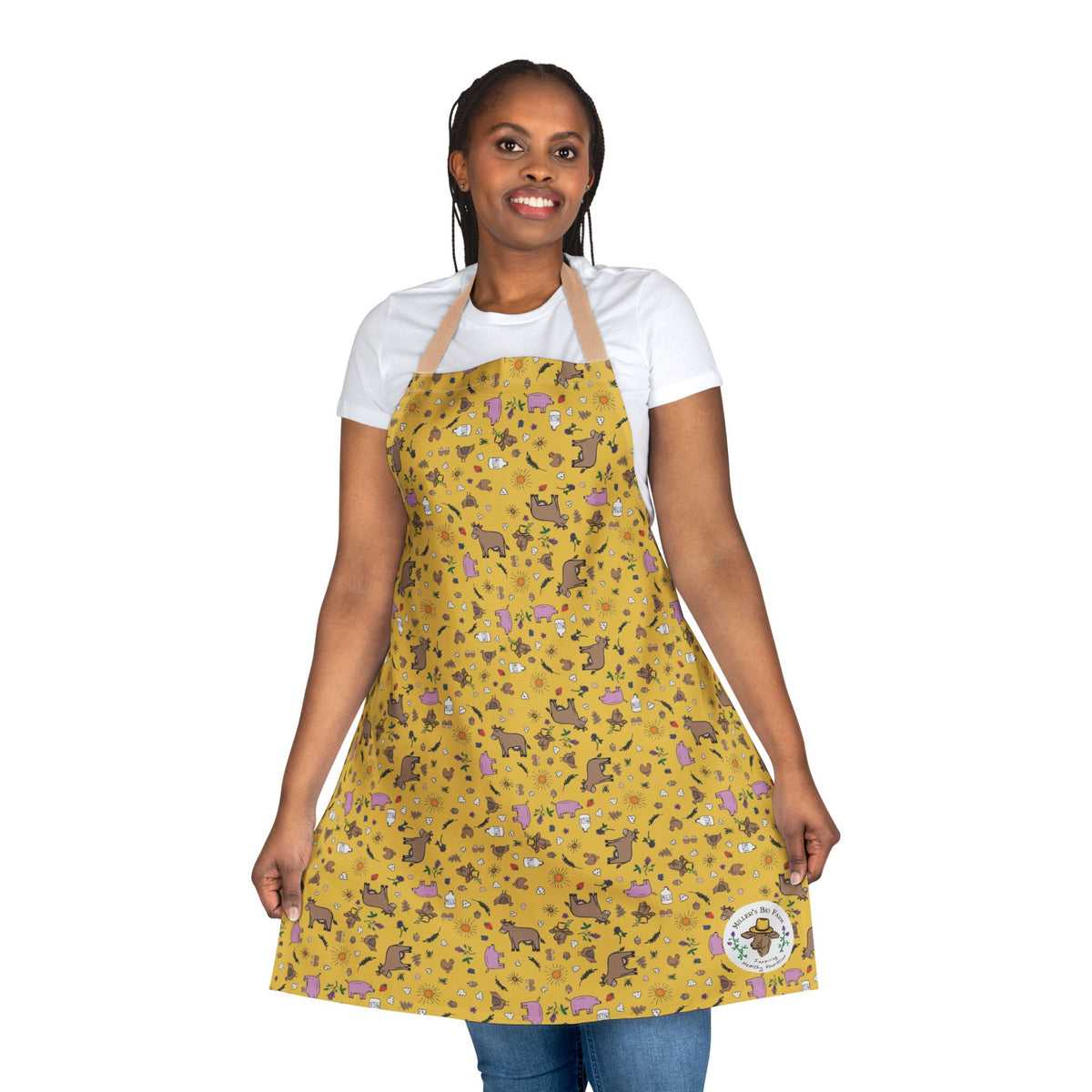 Apron - Cute Miller's Fabric and Logo