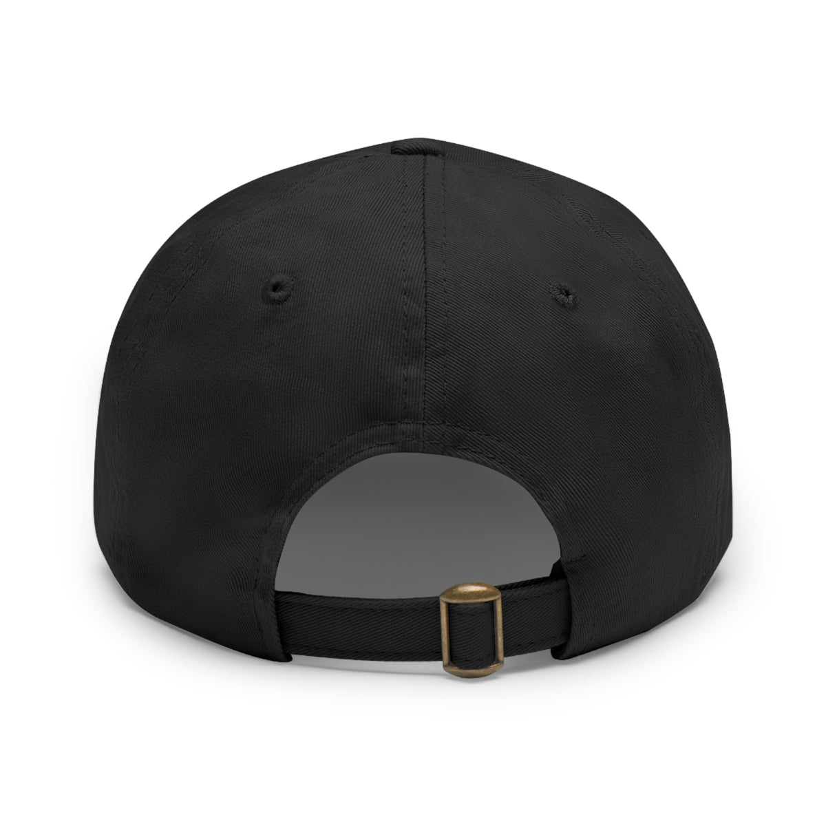 Dad Hat with Leather Patch (Rectangle) - Miller's Bio Farm