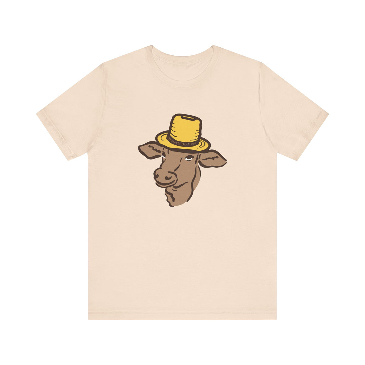 Adult Jersey Short Sleeve Tee - Miller's Bio Farm Logo