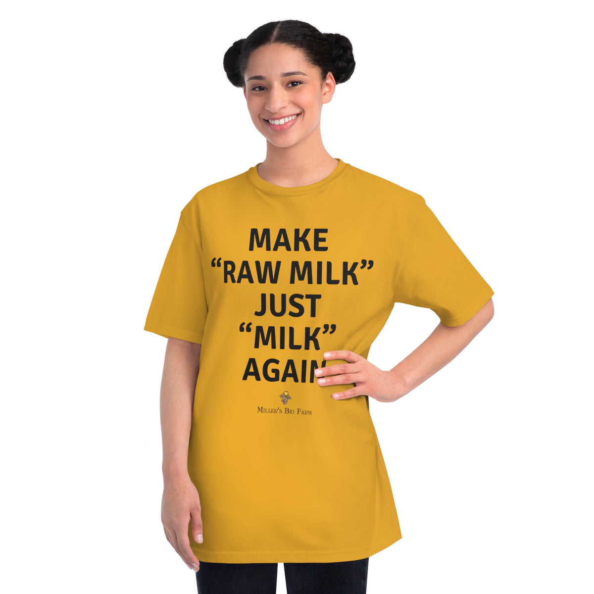 Adult Organic Classic T-Shirt - Adult Unisex - Make "Raw Milk" Just "Milk" Again