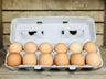 1 dozen - Brown Honest Yolk Chicken Eggs