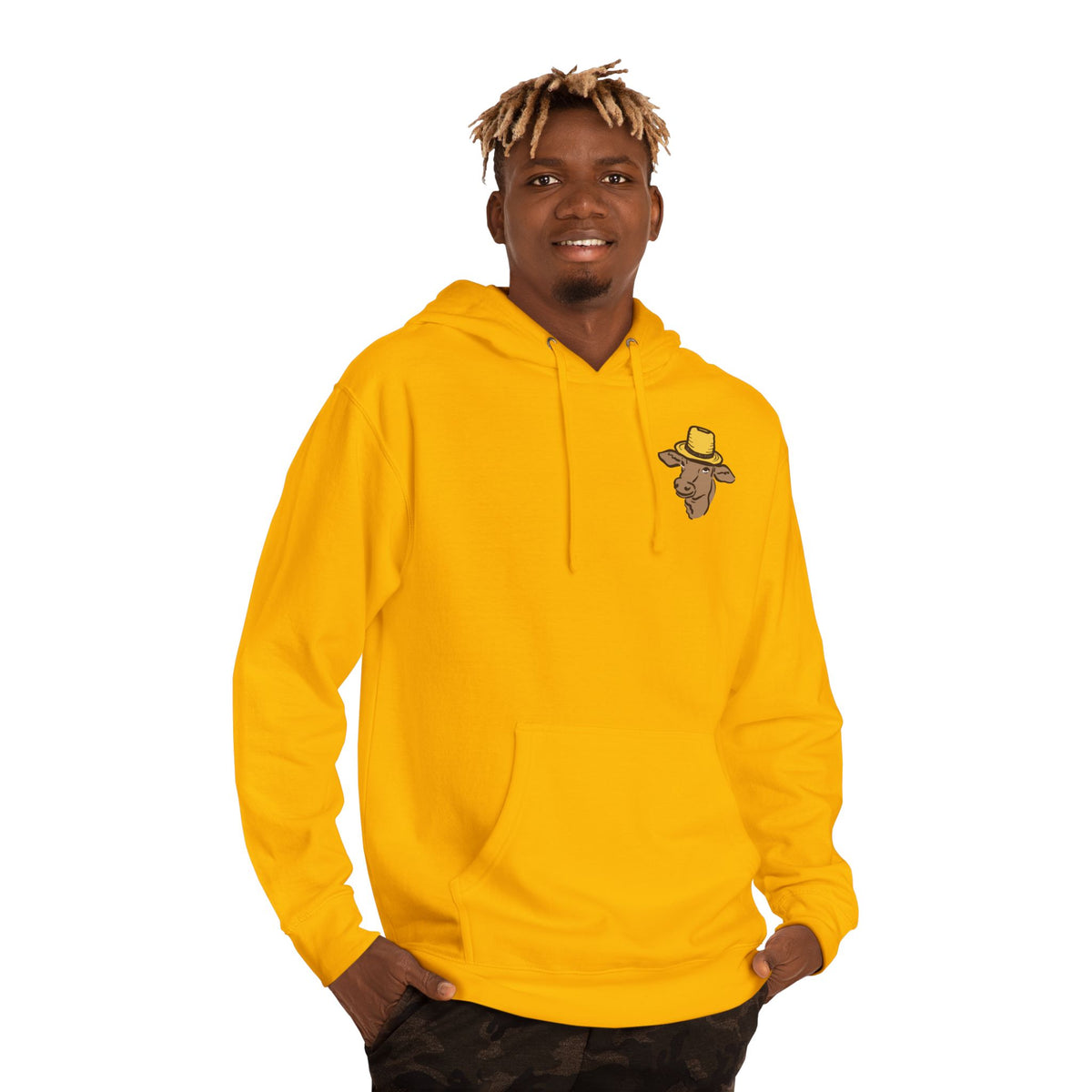 Adult Hooded Sweatshirt - Miller's Bio Farm Logo + Goodbye Supermarket Hello Small Farm