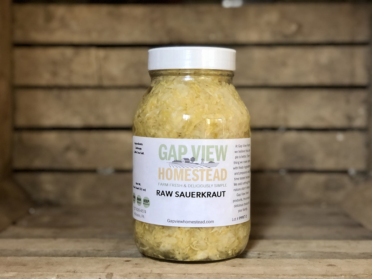 1 quart - Sauerkraut (Glass)