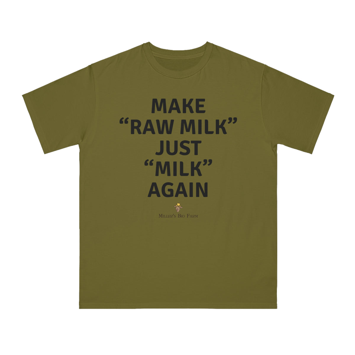 Adult Organic Classic T-Shirt - Adult Unisex - Make "Raw Milk" Just "Milk" Again