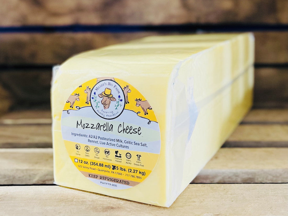 Big A2/A2 Mozzarella Pressed Cheese Block