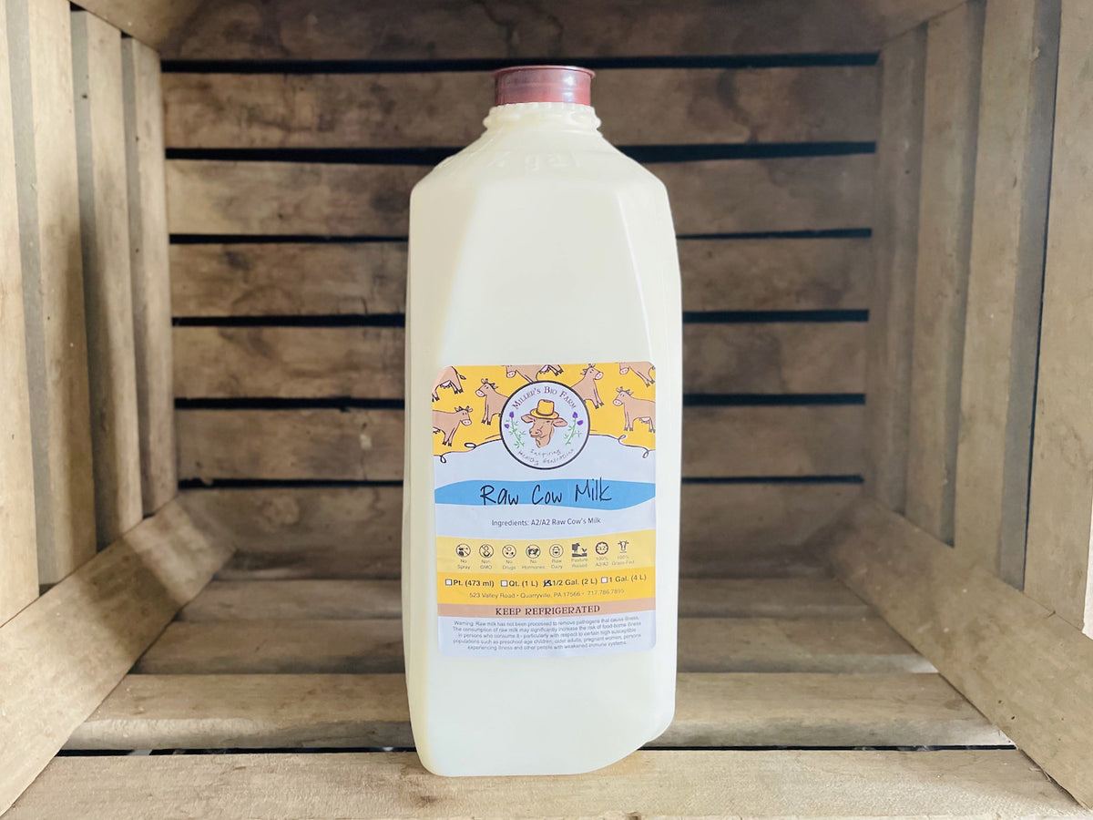 1/2 gallon - Raw A2/A2 Milk (PA ONLY)
