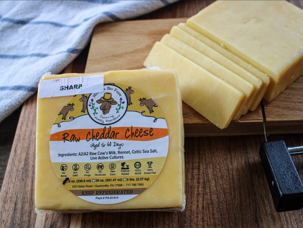 8oz Raw Sharp A2/A2 Cheddar Cheese