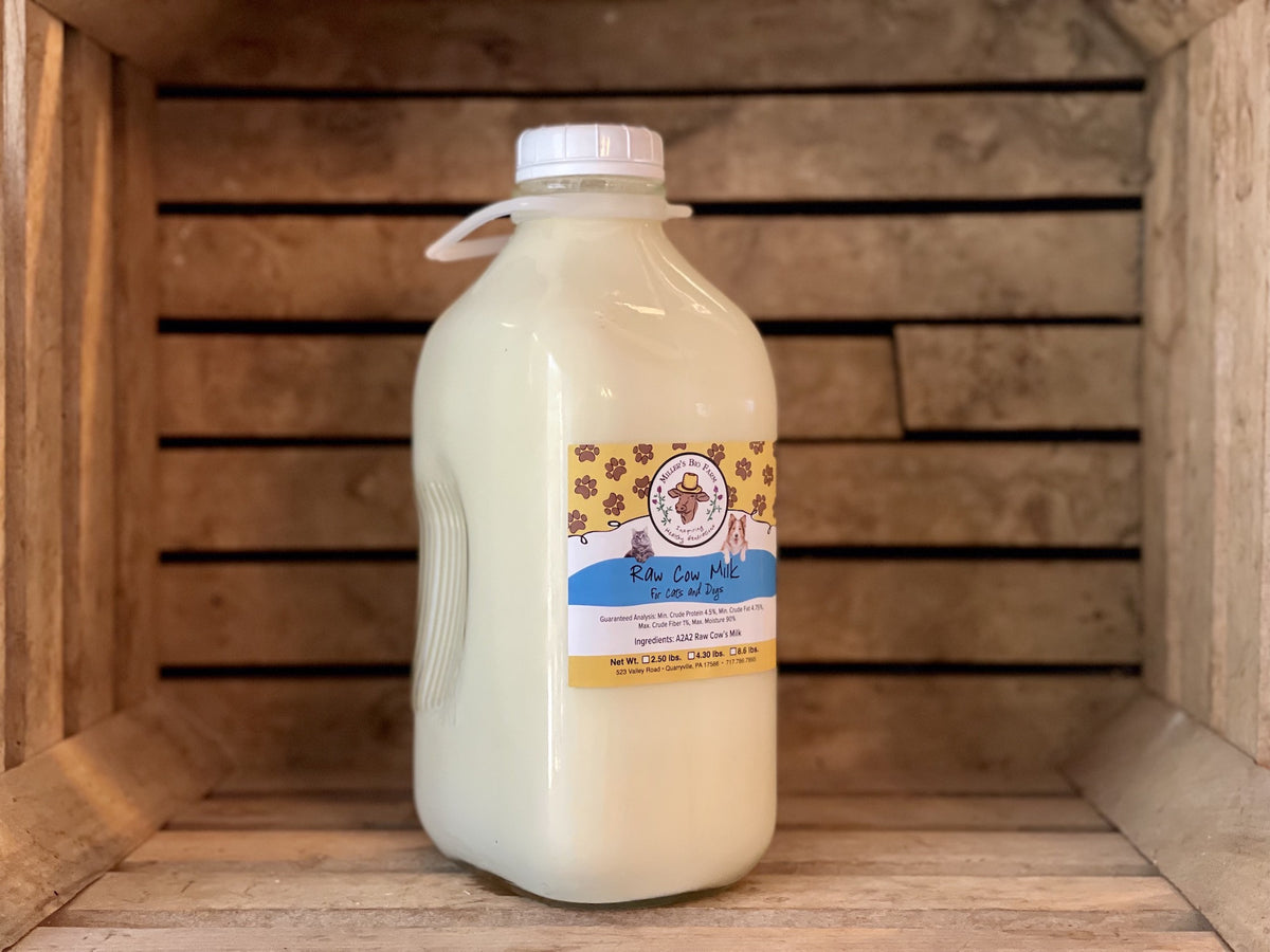 1/2 gallon - Raw A2/A2 Milk for Cats & Dogs (Glass)