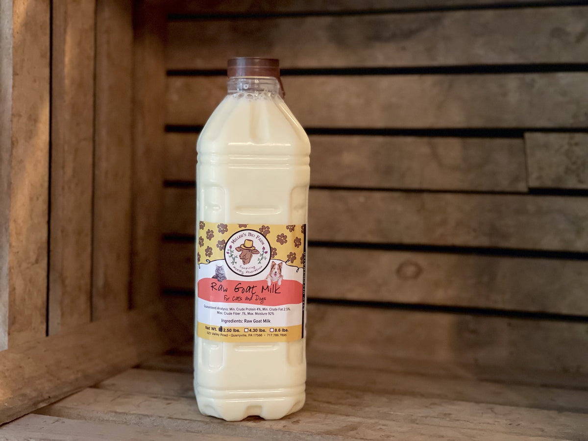 1 quart - Raw Goat Milk for Cats & Dogs