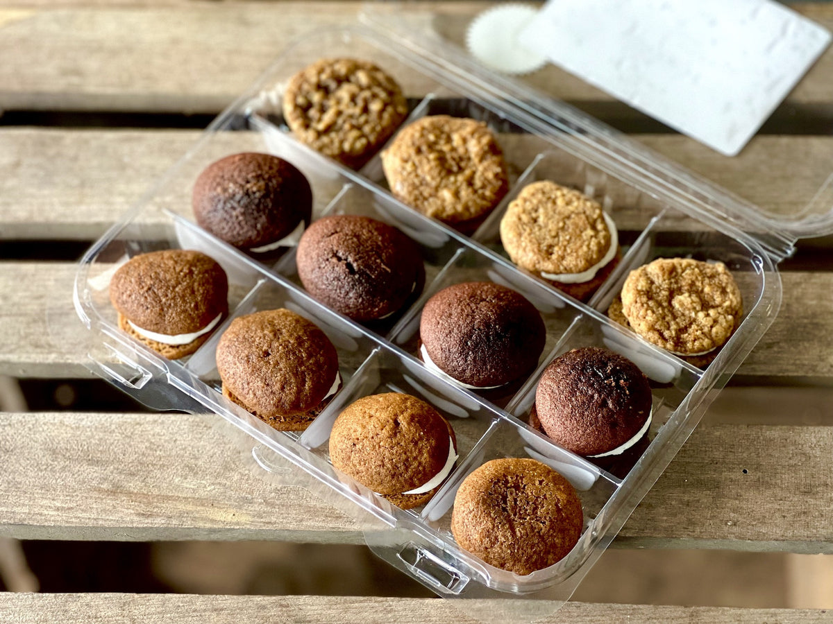 Mini Assorted Spelt Whoopie Pies, 12 pack