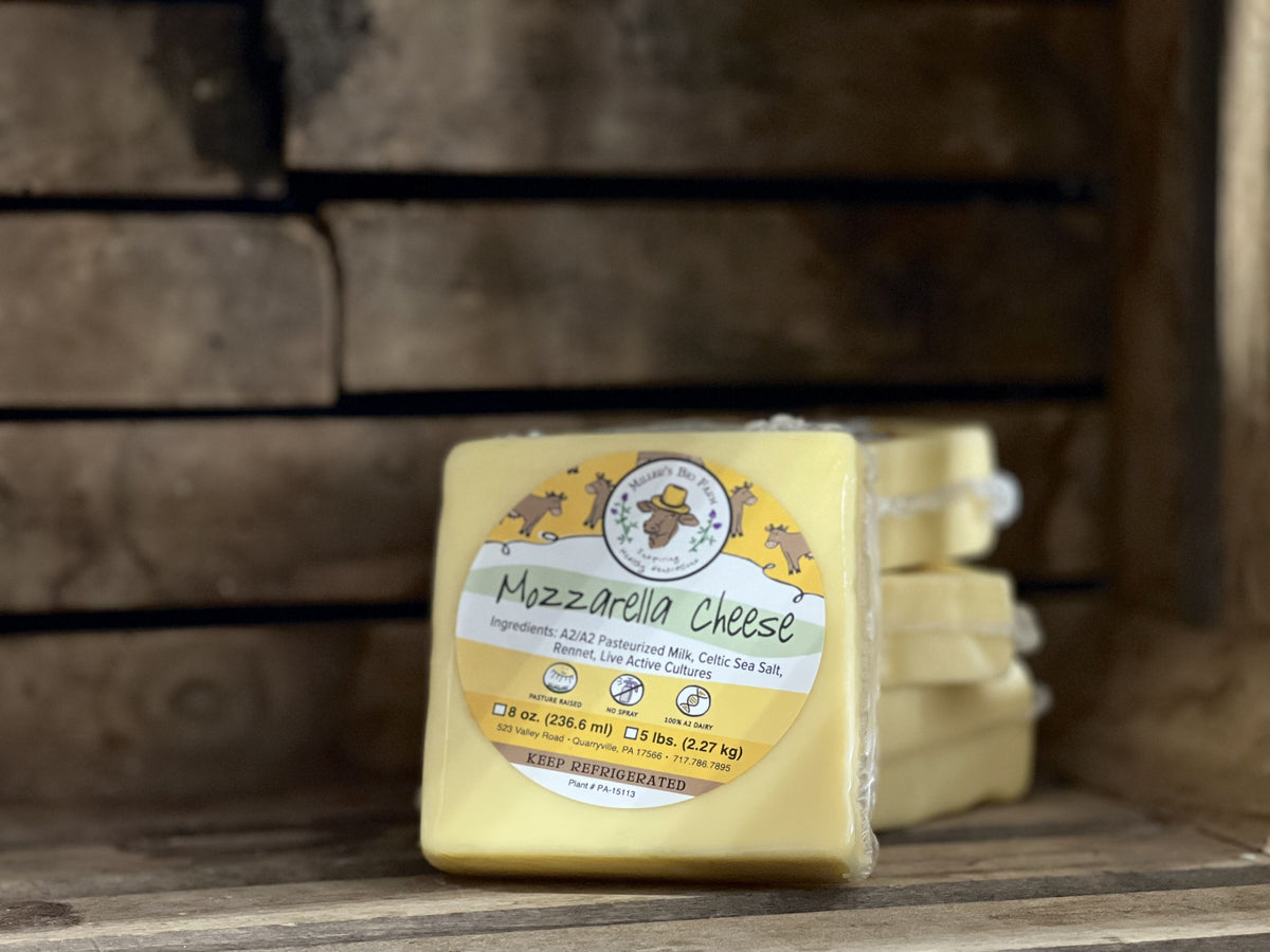 8oz A2/A2 Mozzarella Pressed Cheese