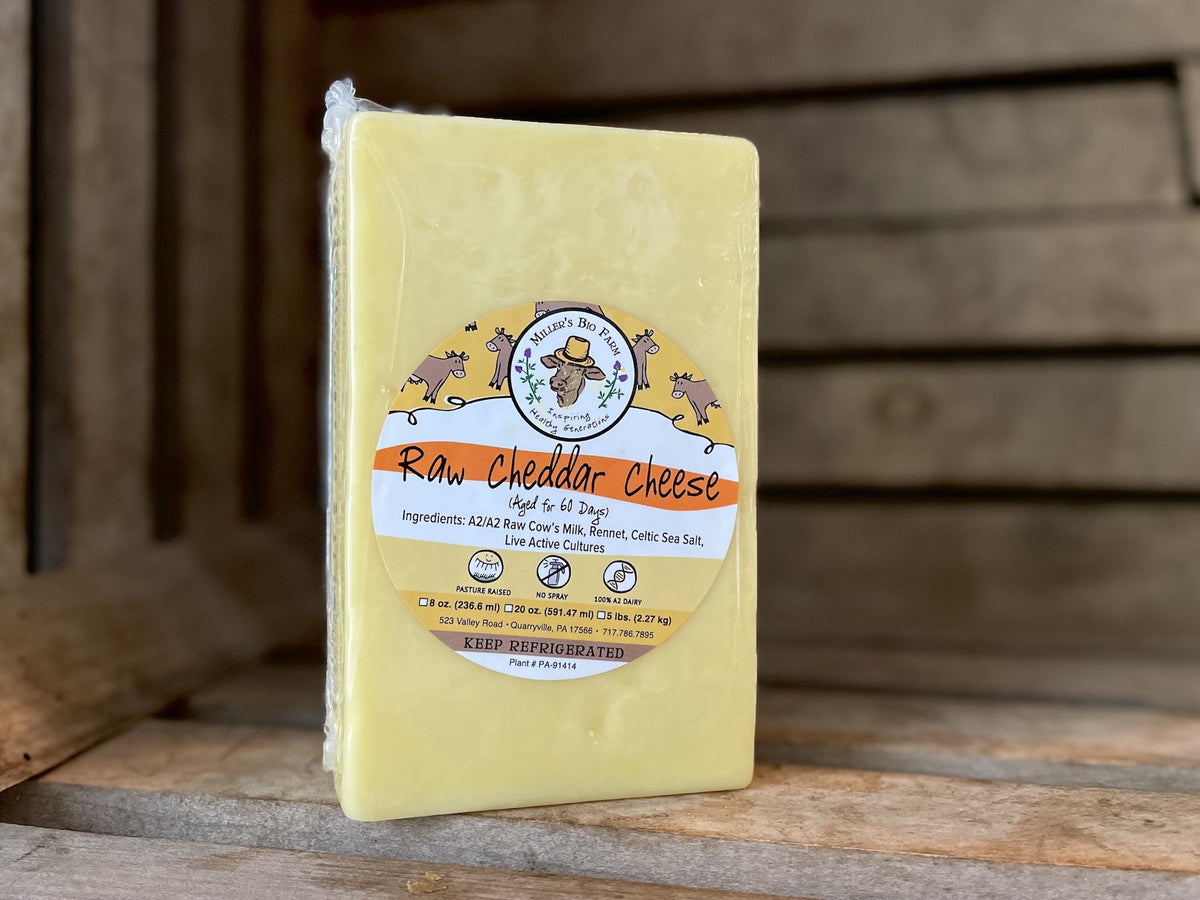 20oz Raw A2/A2 Mild Cheddar Cheese
