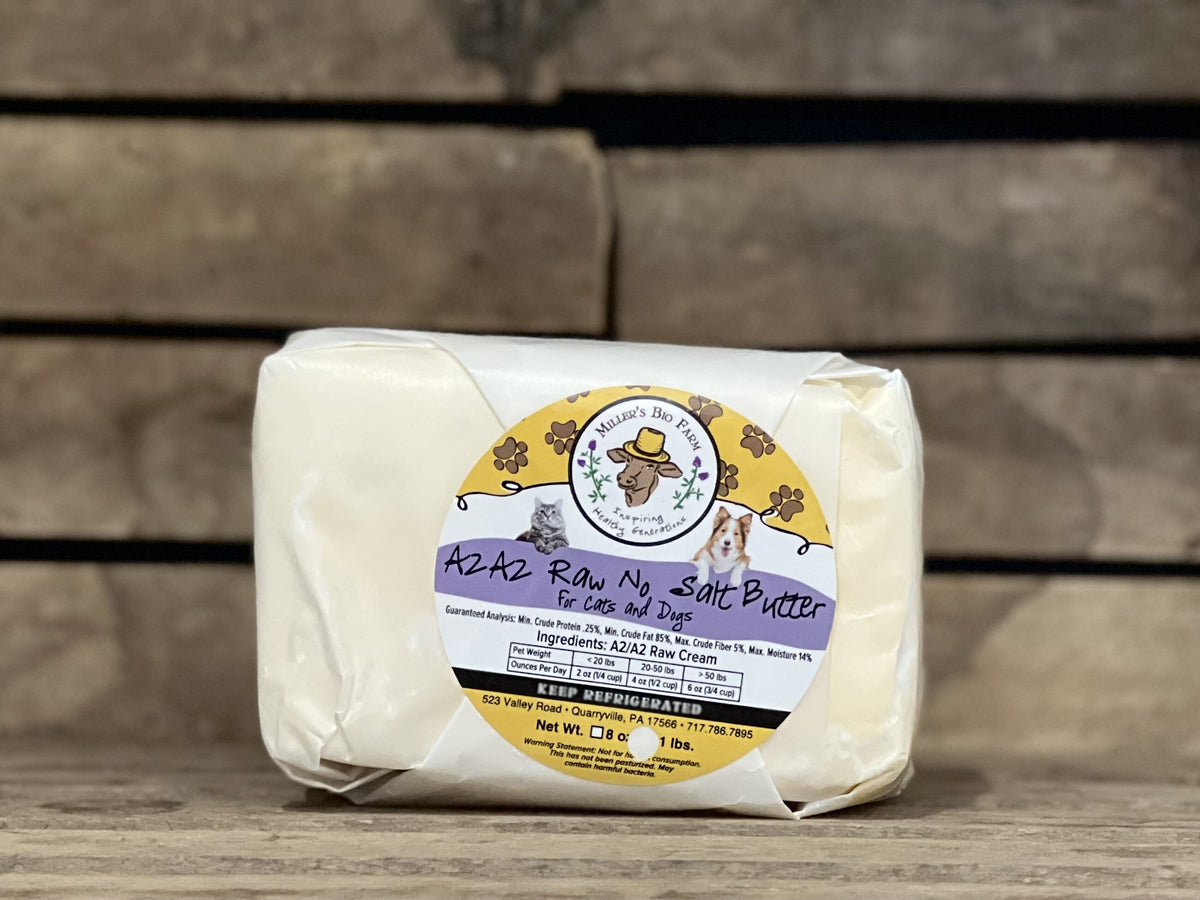 1lb Raw Unsalted A2/A2 Butter for Cats & Dogs