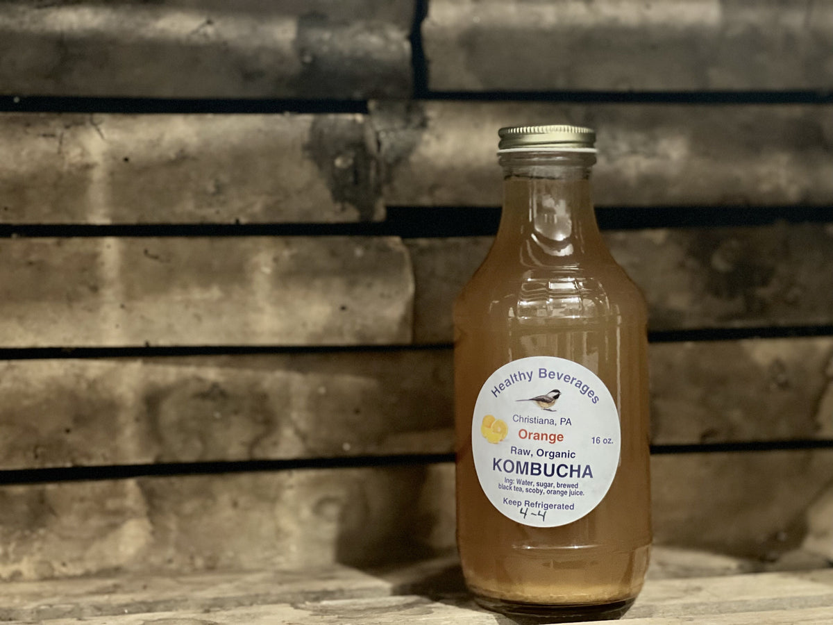 Orange Kombucha, 1 pint