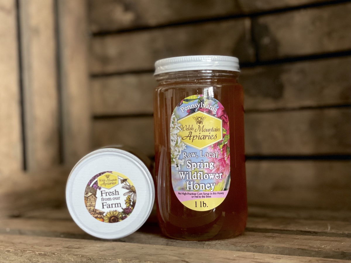 Miller's Raw House Honey, 1lb (Glass)