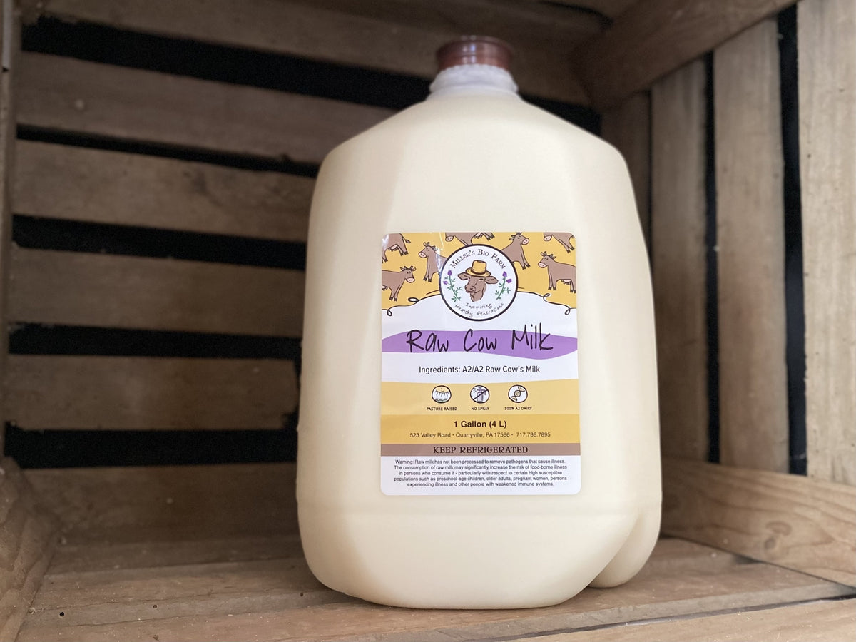 1 gallon - Raw A2/A2 Milk (PA ONLY)