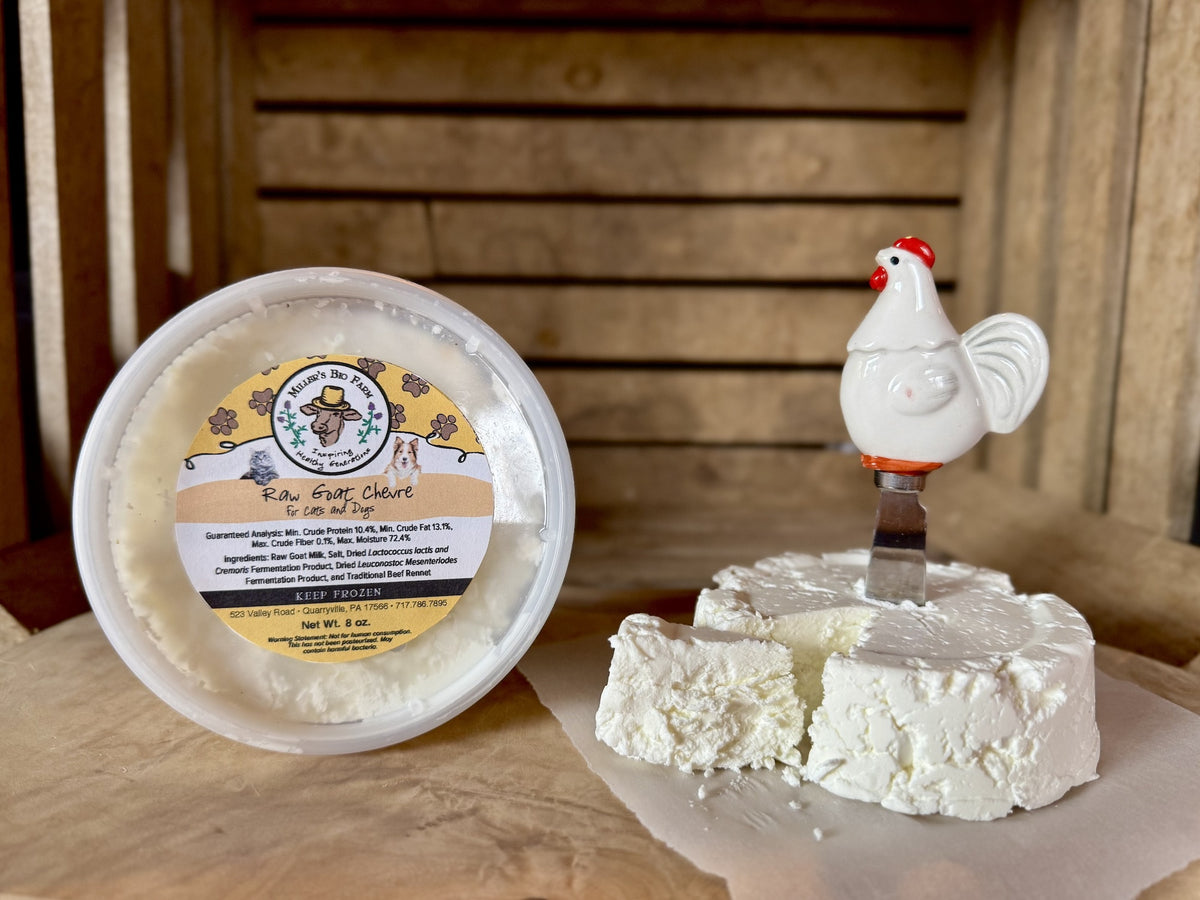 Raw Plain Goat Chevre for Cats & Dogs, 8oz