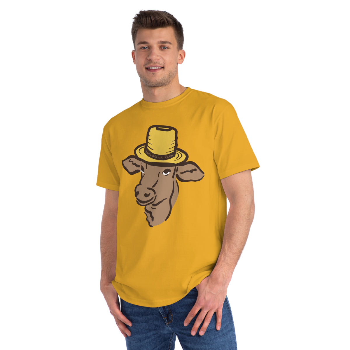Adult Organic Classic T-Shirt - Adult Unisex - Miller's Bio Farm Logo