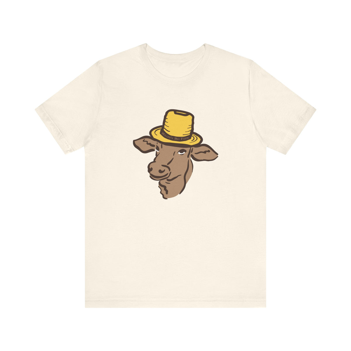 Adult Jersey Short Sleeve Tee - Miller's Bio Farm Logo