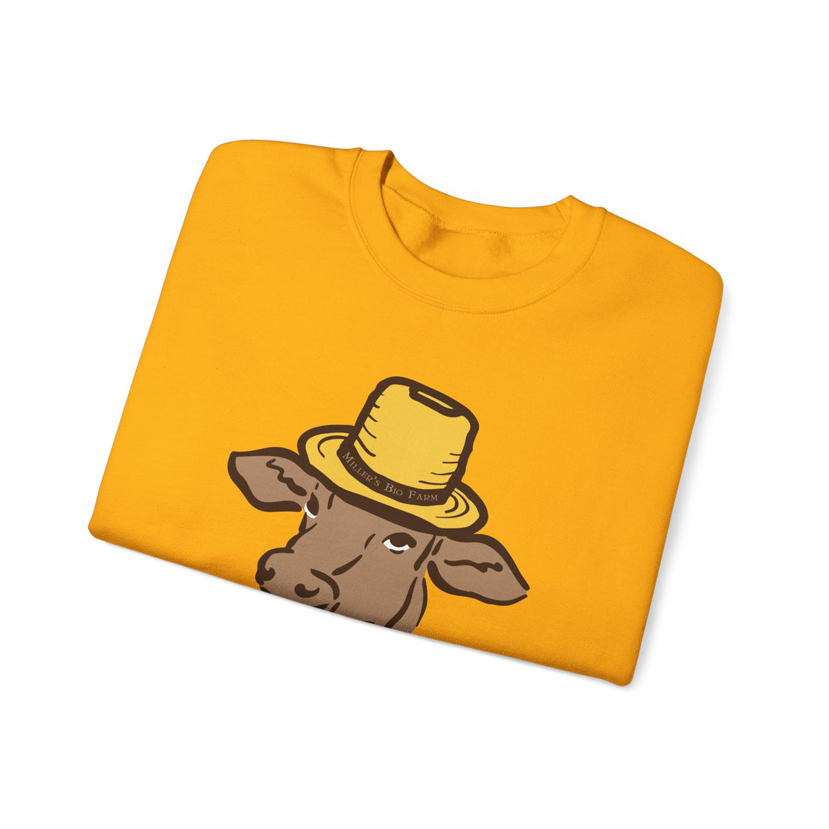 Adult Heavyweight Crewneck Sweatshirt - Miller's Bio Farm Logo