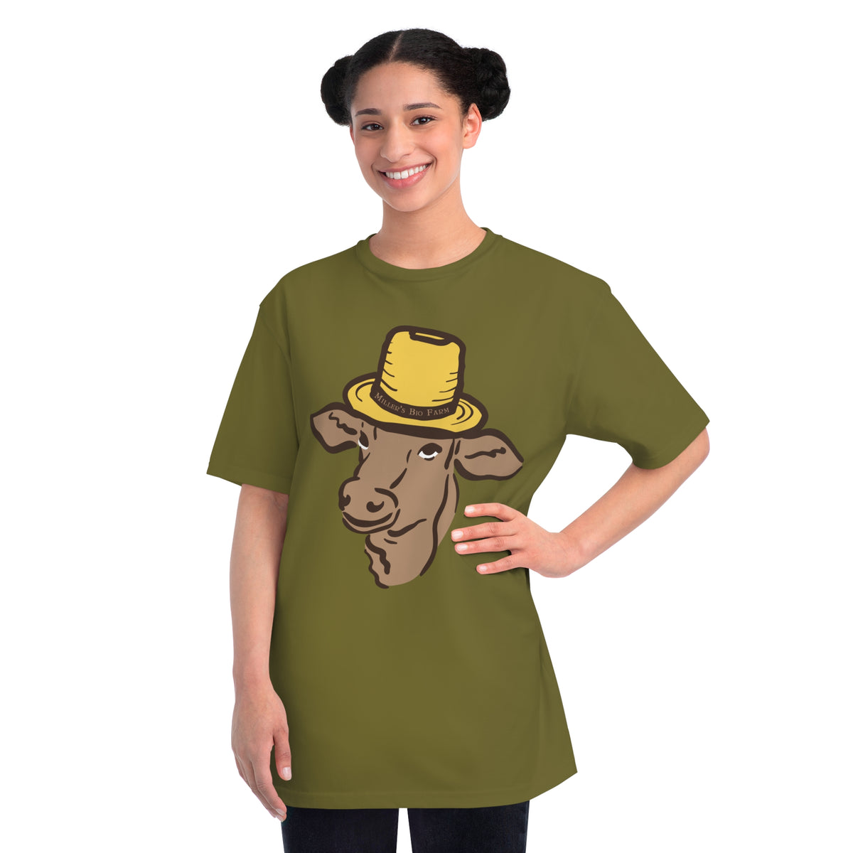Adult Organic Classic T-Shirt - Adult Unisex - Miller's Bio Farm Logo