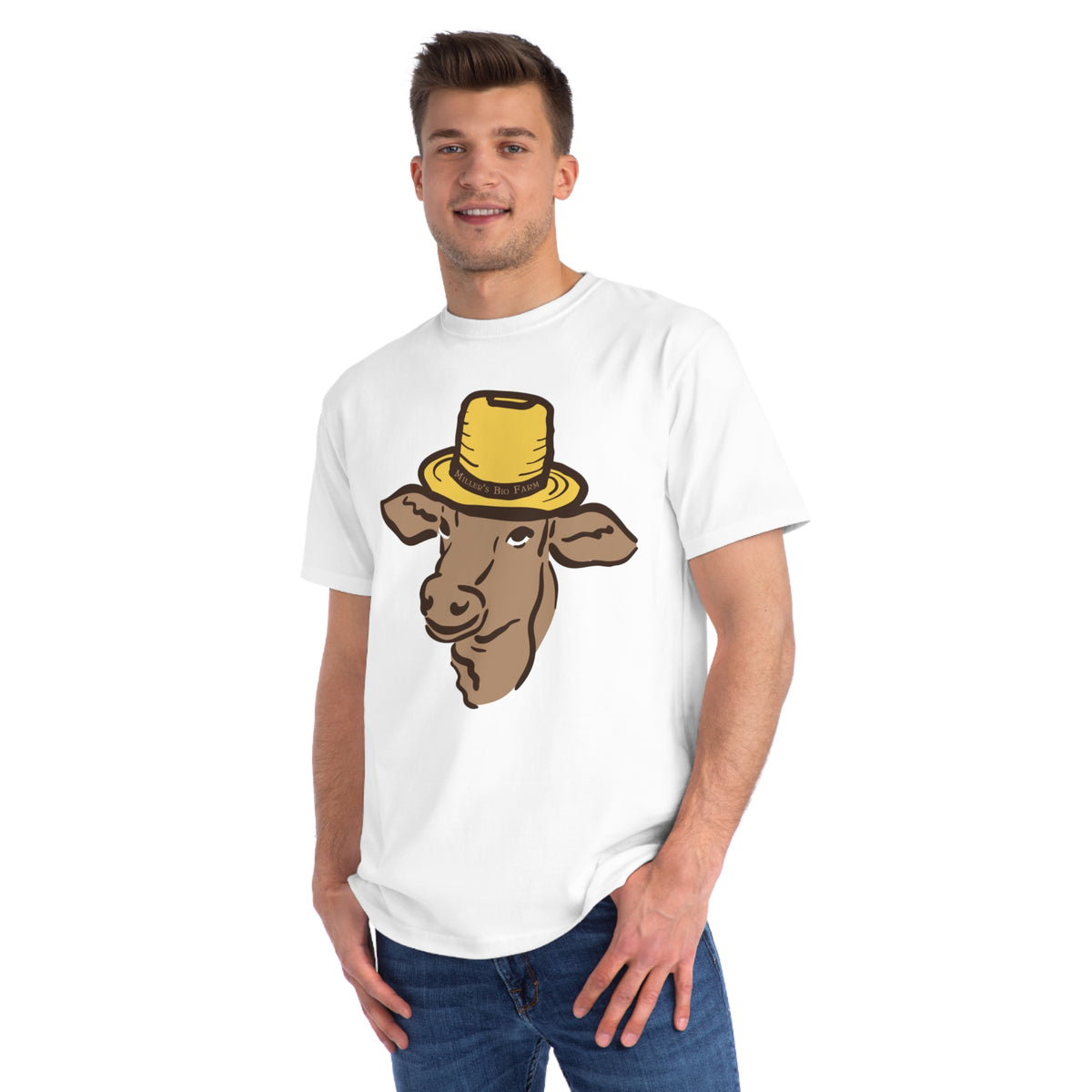 Adult Organic Classic T-Shirt - Adult Unisex - Miller's Bio Farm Logo