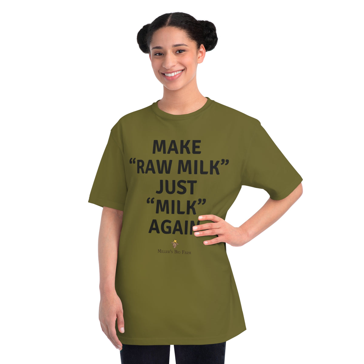 Adult Organic Classic T-Shirt - Adult Unisex - Make "Raw Milk" Just "Milk" Again