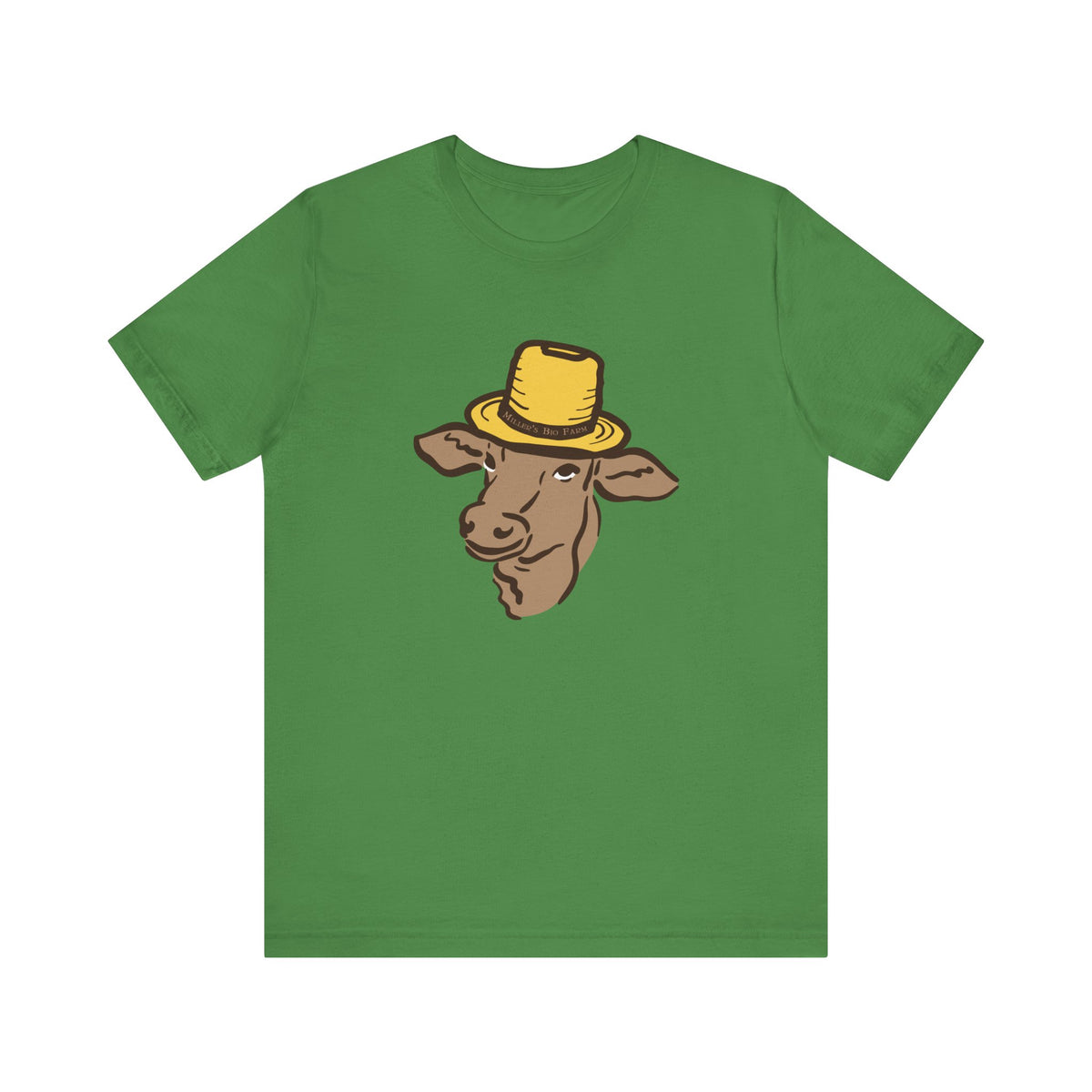 Adult Jersey Short Sleeve Tee - Miller's Bio Farm Logo