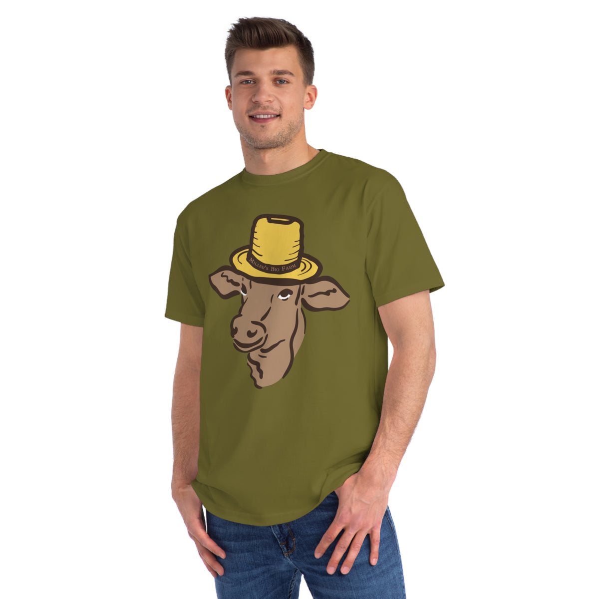 Adult Organic Classic T-Shirt - Adult Unisex - Miller's Bio Farm Logo