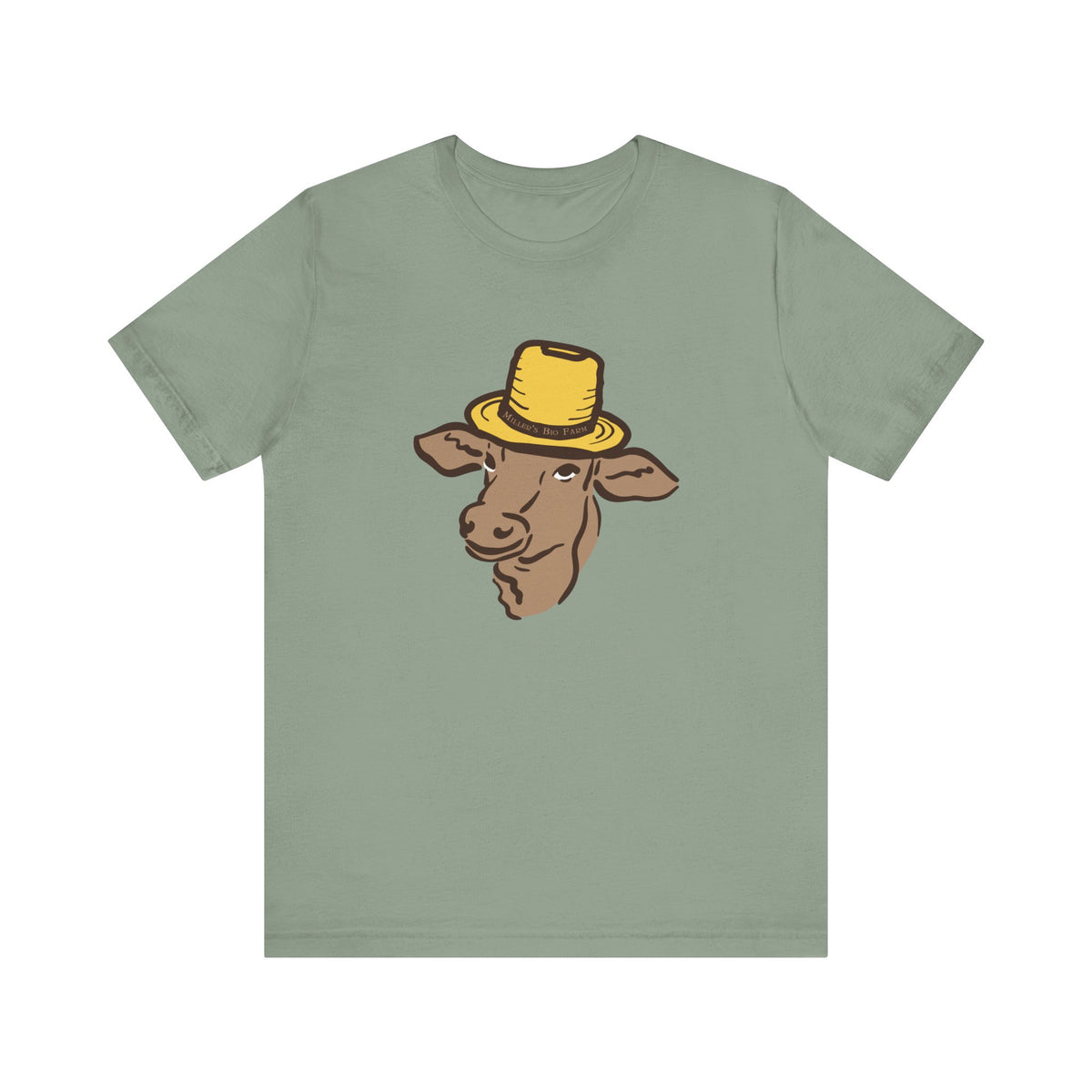 Adult Jersey Short Sleeve Tee - Miller's Bio Farm Logo