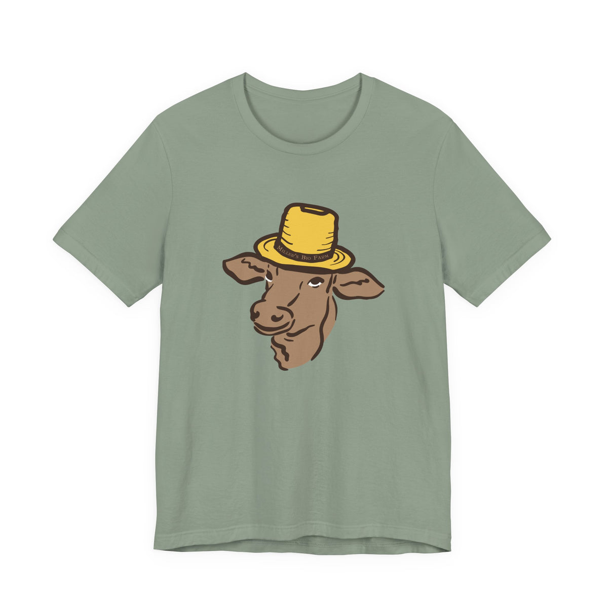 Adult Jersey Short Sleeve Tee - Miller's Bio Farm Logo
