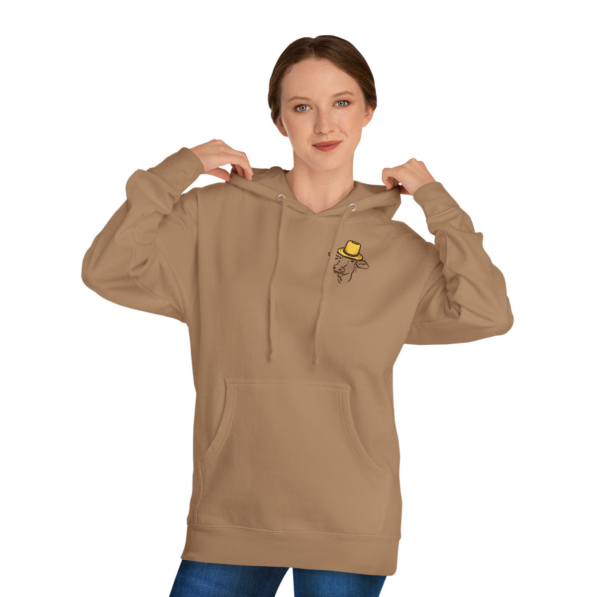 Adult Hooded Sweatshirt - Miller's Bio Farm Logo + Goodbye Supermarket Hello Small Farm